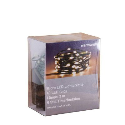 LED LICHTERKETTE MIT 40 LED &