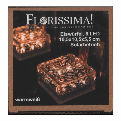 LED SOLAR WÜRFEL 4LED 10,5CM