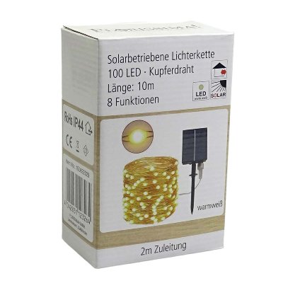 LED SOLAR KETTE 100 LICHTER L