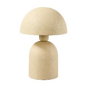 METALL PILZ LAMPE 20X30CM CREME