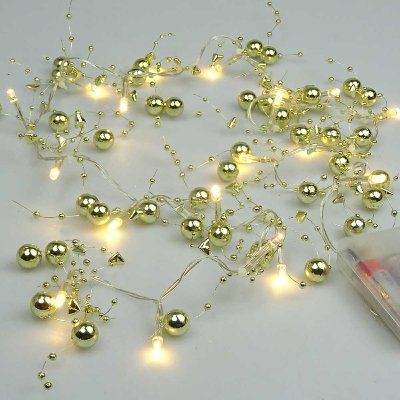 LED LICHTERKETTE MIT PERLEN