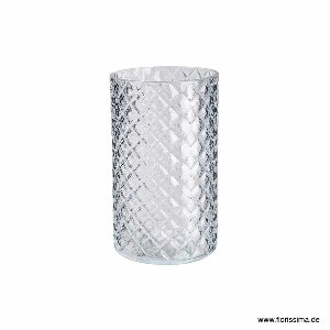 GLAS VASE ROMBENSCHLIFF