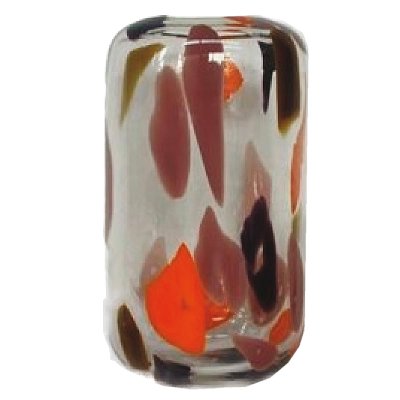 GLAS VASE 19X33CM KLAR-ORANGE