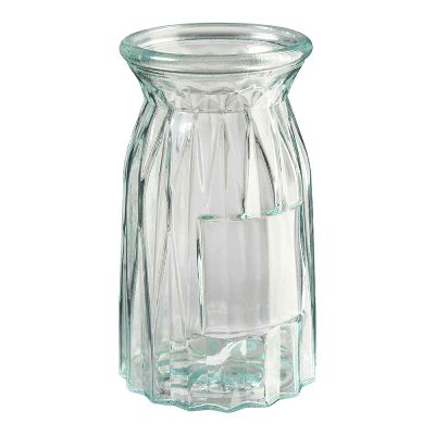 GLAS VASE KARO GERADE H 19CM