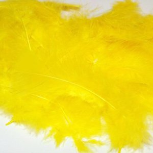 FEDER MARABOU 8-12CM 30G GELB