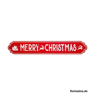 HOLZ SCHILD MERRY CHRISTMAS