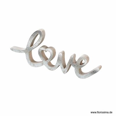 HOLZ SCHILD LOVE L19,5CM