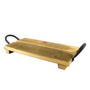 HOLZ TABLETT RECHTECKIG MIT