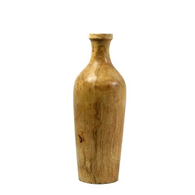 HOLZ VASE SCHLANK HOCH 12X35CM