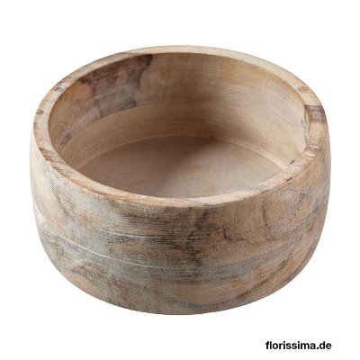 HOLZ SCHALE RUND Ø 19CM NATUR