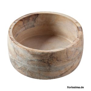 HOLZ SCHALE RUND Ø 19CM NATUR