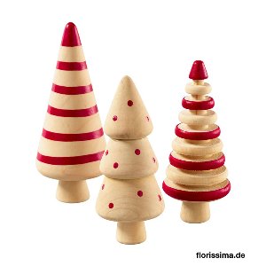 HOLZ WEIHNACHTS BAUM S/3