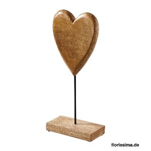 HOLZ HERZ STEHEND 15X33CM