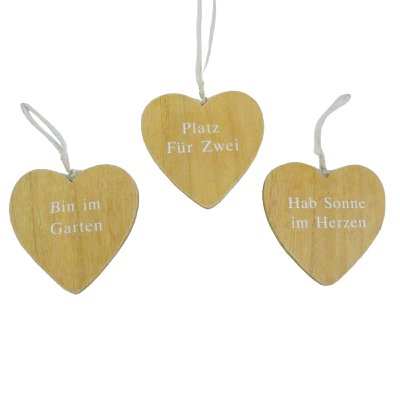 HOLZ HERZ MIT SPRUCH L 11CM