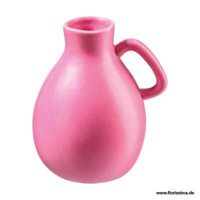 KERAMIK VASE MIT GRIFF RUND