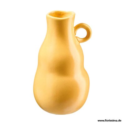 KERAMIK VASE MIT GRIFF RUND