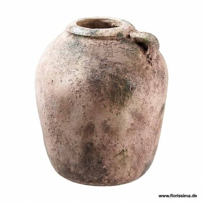 ZEMENT VASE RUND 24X28CM GRAU