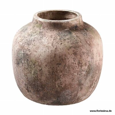 ZEMENT VASE RUND 31X28CM GRAU