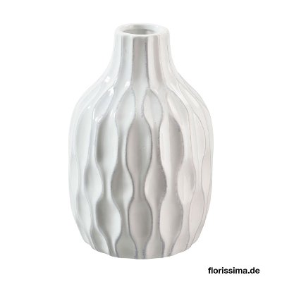 KERAMIK VASE BAUCHIG 14X21CM