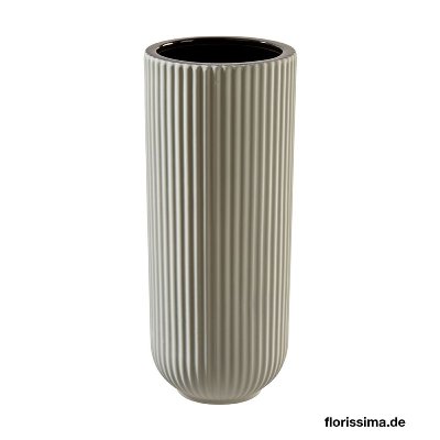 KERAMIK VASE 12X29CM GRAU MATT