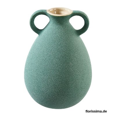 KERAMIK VASE 2 GRIFFE 13X18CM