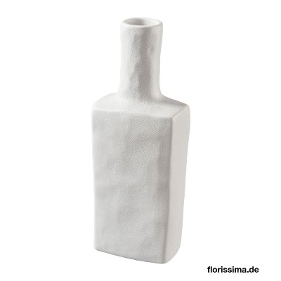 KERAMIK VASE MATT 19X27CM WEIß