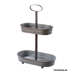 METALL ETAGERE X 2 33X49CM