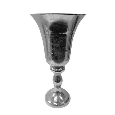 ALU VASE/ POKAL H 89CM SILBER