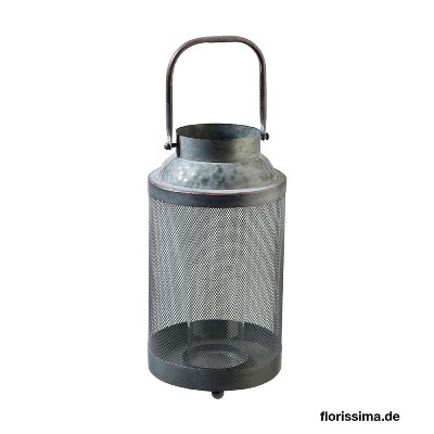 METALL WINDLICHT MIT HENKEL