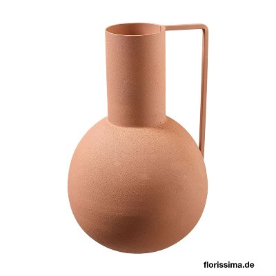 METALL VASE MIT GRIFF 16X24CM