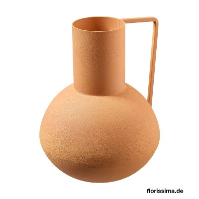 METALL VASE MIT GRIFF 15X19CM