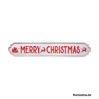 METALL SCHILD MERRY CHRISTMAS