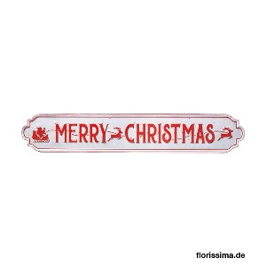 METALL SCHILD MERRY CHRISTMAS