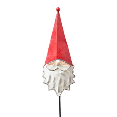 METALL SANTA AM STAB 67CM ROT