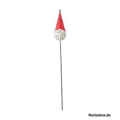 METALL SANTA AM STAB 67CM ROT