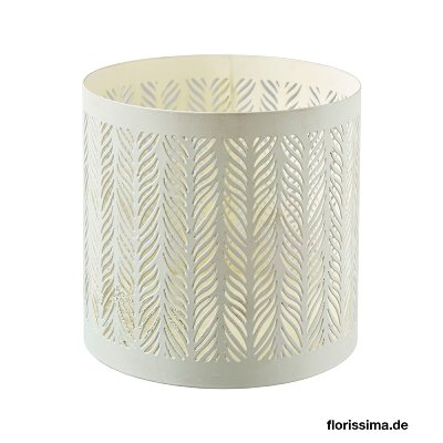 METALL WINDLICHT RUND 12X12CM