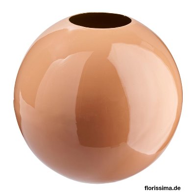 METALL VASE KUGELIG 20X19CM