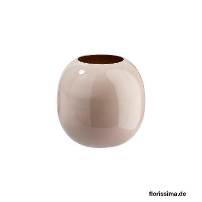 METALL VASE KUGELIG 10X9CM