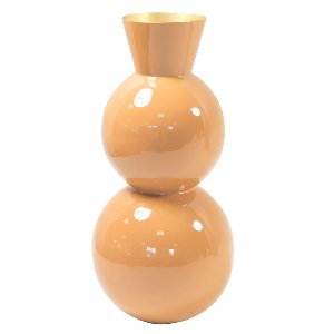 METALL VASE BAUCHIG 15X32CM