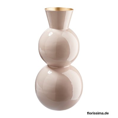 METALL VASE BAUCHIG 15X32CM