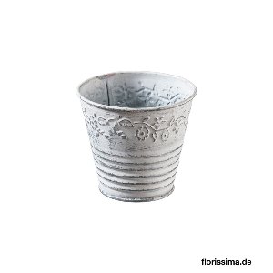 METALL ÜBERTOPF RUND 9X8CM