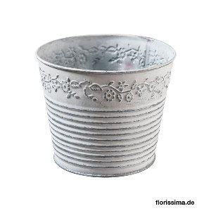 METALL ÜBERTOPF RUND 13X11CM