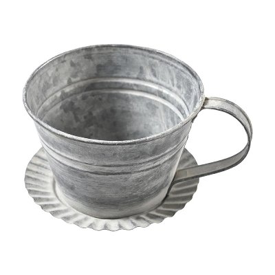 METALL ZINK TASSE 11X7,5 CM