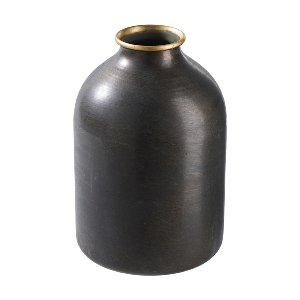 METALL VASE RUND 15X22CM