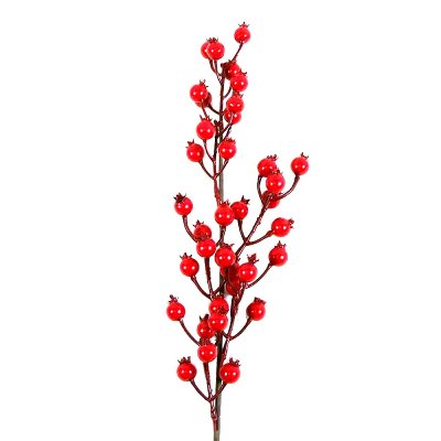 KUNST BEEREN PICK L 50CM ROT