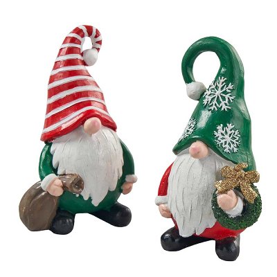 POLY SANTA STEHEND S/2 8X13CM