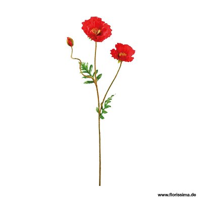 SEIDE MOHN L 84CM ROT