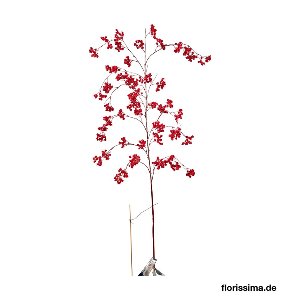 KUNST BEEREN ZWEIG L 137CM ROT