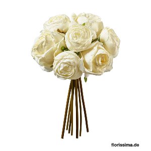 KUNST ROSEN BOUQUET L 28CM