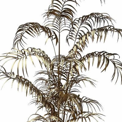 KUNST AREKA PALME IM TOPF L 210 CM gold